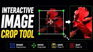 Build an Interactive Image Crop Tool using OpenCV Python Mouse-Based Cropping