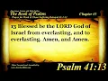 Psalm 41 Bible Book 19 The Book of Psalms - Holy Bible Text