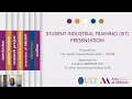 Student Industrial Training SIT Oral Presentation Aqilah Badaruddin