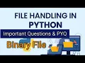 PYQ of BInary Files Important Questions of Binary Files