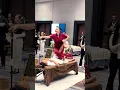 Intense Thai Stretching Move with Cane Support Mobility Therapy