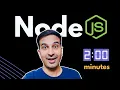 NodeJS explained in 2 minutes Simple explanation for Beginners 2023