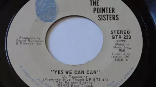 Pointer Sisters Yes We Can Can 45rpm 