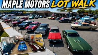 Classic Muscle Cars Maple Motors Lot Walk 26 Full Update Hotrods Everywhere For Sale Price Drop