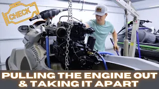 Pulling Out My BROKEN Sea-Doo Engine Tearing it Down