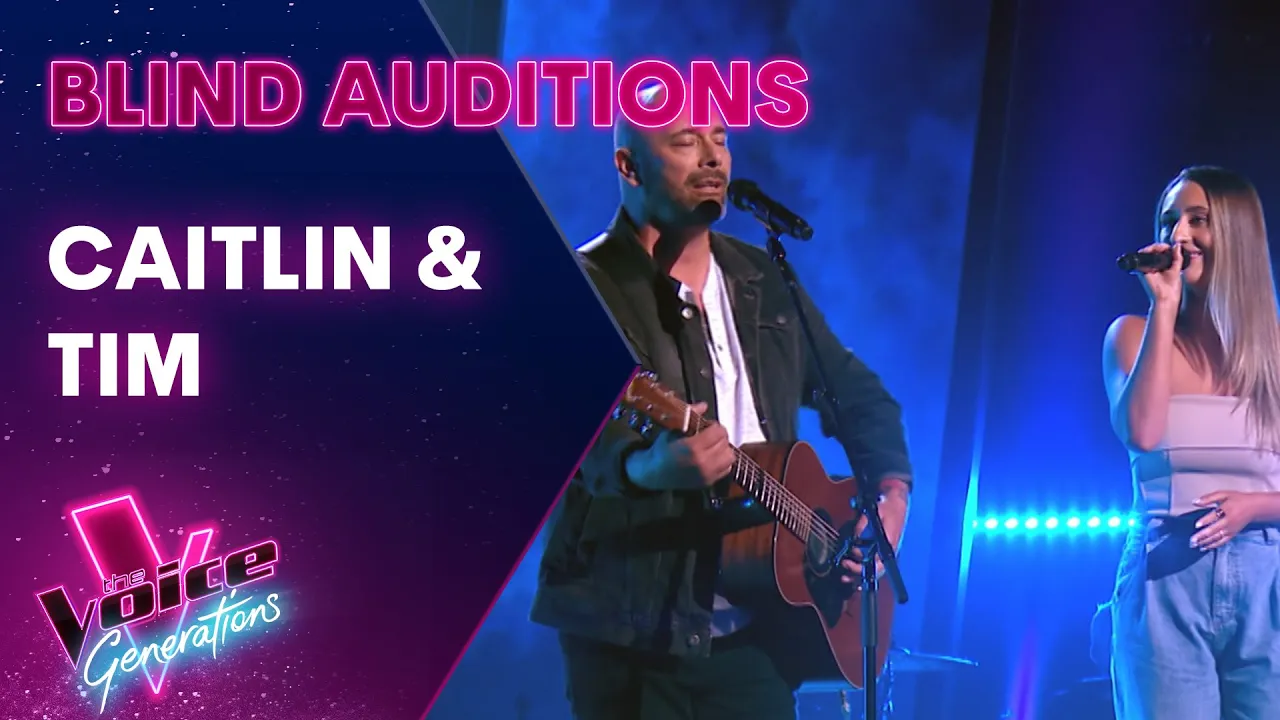 Caitlin & Tim Sing Lady Gaga | The Blind Auditions | The Voice Generations Australia