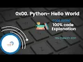 0x00 Python - Hello World