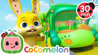 Wheels on the Animal Bus 🍉 CoComelon - JJ's Baby Songs 🎶