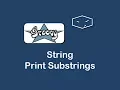 string print substrings in groovy