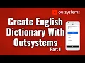 Create English Dictionary With Outsystems Part 1
