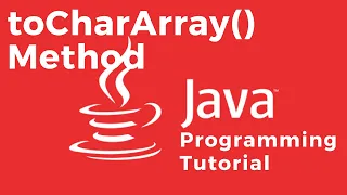 How to convert a String into an Array of characters using the toCharArray method