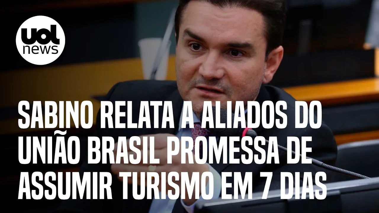 Lula e Ministério do Turismo: Sabino relata a aliados do União promessa de assumir pasta em 7 dias