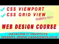 CSS VIEWPORT CSS GRID VIEW CLASS 8 WEBSITE DESIGN COURSE CLASS 7 DATACOM IT INSTITUTE