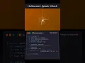 Halloween Spider Clock animation using javascript and CSS