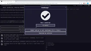 Basic Javascript Generate Random Whole Numbers within a Range freeCodeCamp