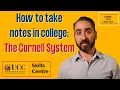 How to take notes in college The Cornell System GIMME TWO MINUTES