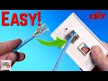 CONNECTING CAT6 CABLE TO PLUG KEYSTONE JACK INSTALL