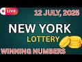 New York Midday Lottery Results For - 12 Jul 2025