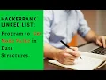 Get Node Value Linked List Data structures Hackerrank coding4u