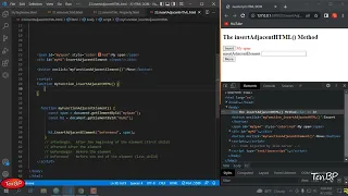 InsertAdjacentHTML Method in JavaScript html Dom in Bangla Tutorial Part - 57
