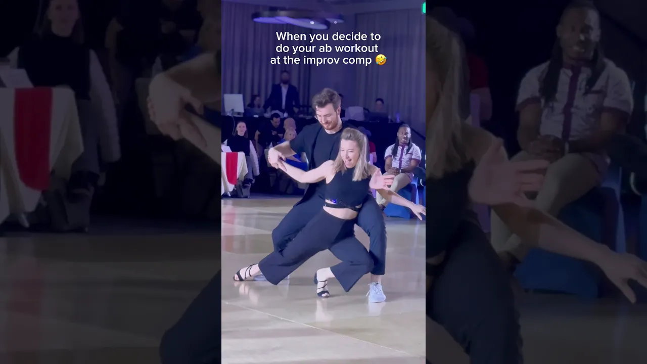 Planking 2.0? 🤣 | Full Dance Up Now! #westcoastswing #improv #dance #competition
