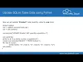 SQLite UPDATE Query Python Database Tutorial For Beginners In Hindi digitalbhuvanofficial
