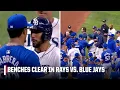 BENCHES CLEAR in Rays vs Blue Jays after Genesis Cabrera shoves Jose Caballero ESPN MLB