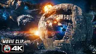 the moon is an alien megastructure moonfall 2022 movie clip 4k