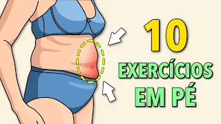 Os 10 Melhores Exercícios Abdominais em Pé para uma Barriga Definida e Cintura Fina