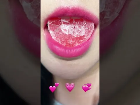 ASMR Eating Emoji Food Challenge TikTok PINK KOHAKUTO MUKBANG EATING SOUNDS #shorts #YoutubePartner