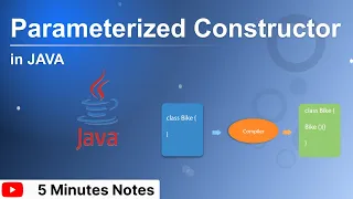 Parameterized Constructor in java 5 Minute Notes