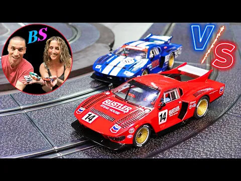 Download MP3 Carrera pantera slot car racing challenge Brother VS Sister!