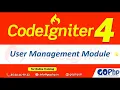 User Management module overview CodeIgniter 4 Tutorials