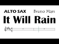 Download Lagu It Will Rain Alto Sax Sheet Music Backing Track Play Along Partitura