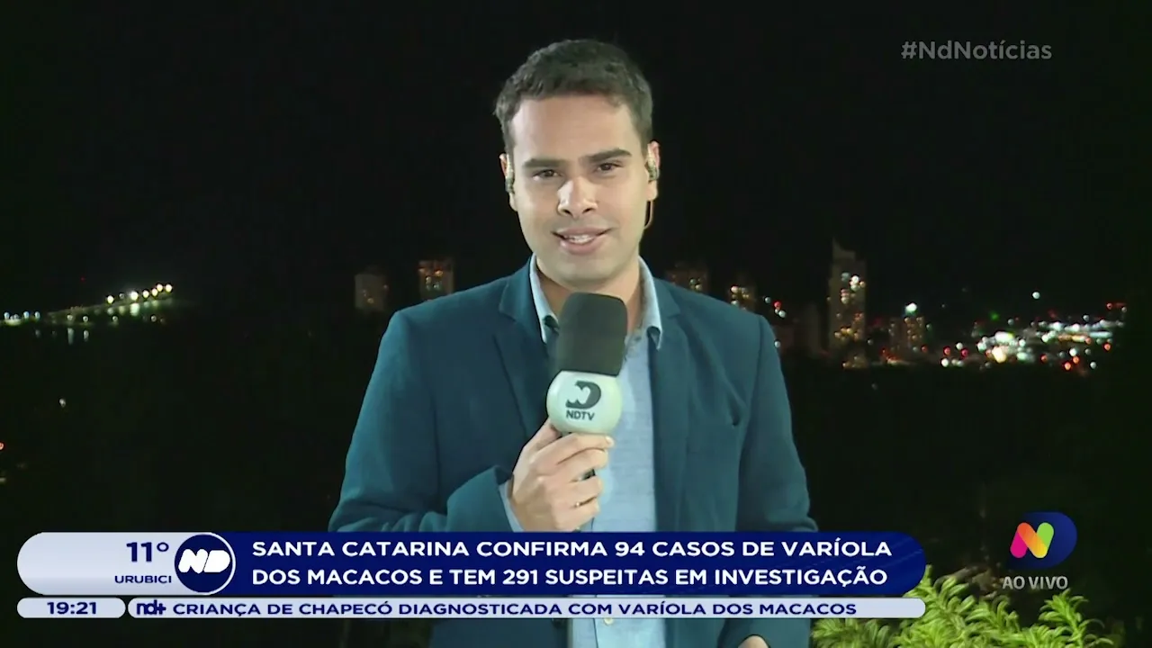 Santa Catarina confirma 94 casos de Varíola dos Macacos e tem 291 suspeitas em investigação