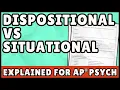Dispositional vs Situational Attribution AP Psychology