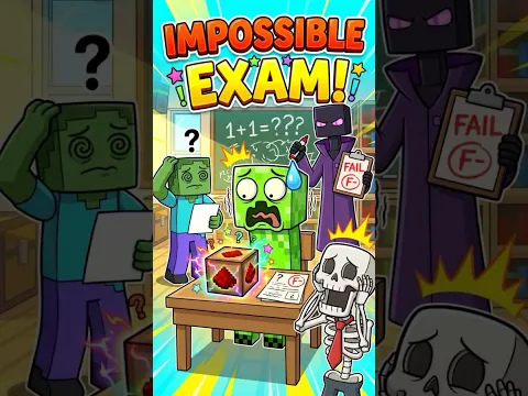 Can a Creeper pass an exam without exploding? Let's find out!" #monsterschool #minecraft