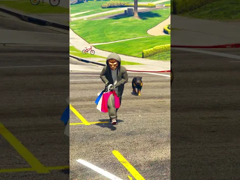 Franklin Helps Dogs From Shoping | GTA V | #shorts #youtubeshorts #6