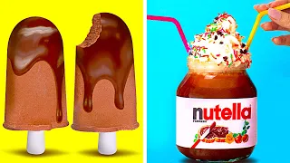 homemade nutella and easy delicious treats in nutella jars 