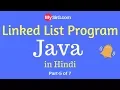Linked List program in Java Hindi