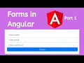 Forms Part-1 Create forms in Angular Angular Tutorials