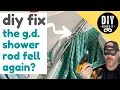 Shower Curtain Rod Fell AGAIN Here s What to Do How to Fix It