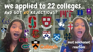 2025 TWIN COLLEGE DECISION REACTIONS ivies likely mit caltech stanford T20 no safeties