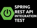 Spring Boot Integration Test Example REST API Controller Java MockMvc