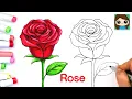 How to Draw a Rose
