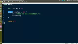 C Coding While Loop