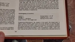 Contingency 6th Level Magic User Spell In AD D