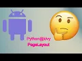 Python kivy simple PageLayout android app