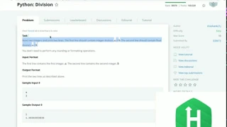 HackerRank Solutions Python Division