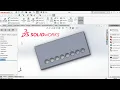 SolidWorks tutorial How to use Linear Pattern tool 3D l For Beginners